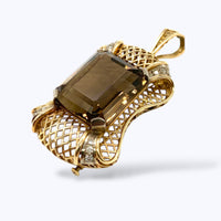 תליון רטרו טופז