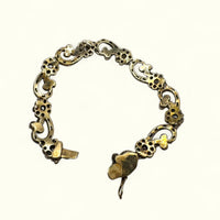 צמיד יהלומים ופנינים