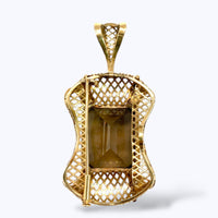 תליון רטרו טופז