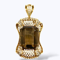 תליון רטרו טופז